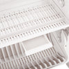 Dish Drying Rack Double Layer Bowl Drainer Tableware Storage Organizer Cupboard