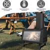 Wood Burning Stove Wood Camping Stove Heater with 2 Cooking Positions Portable