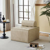Free Combination Leather Sofa Cube with Detachable Backrest Sectional Floor Sofa