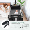 Portable Baby Bassinet Bedside Sleeper w/ Diaper Changer & Mattress-Black