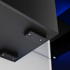 Modern High Gloss 140cm LED TV Stand Cabinet Unit Black Stroage Drawer Sideboard