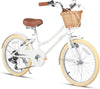 Glerc Missy 20" 24" 26" Inch Girl Cruiser Hybrid 6-Speed City Bicycle for Youth