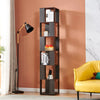 190cm Rotating Bookcase, Freestanding Bookshelf for Living Room, Corner Bookcase