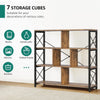 4 Tier Bookcase Open Storage Bookshelf Wooden Books Display Cabinet Living Room