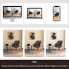 Modern Swivel Accent Chair Set of 2 Ergonomic Armchairs Home Writing Desk Chairs