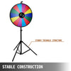 VEVOR 24" Tabletop Color Prize Wheel 14 Slots Dry Erase Show Fortune Spinning
