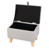 Modern Fabric Storage Footstool Ottoman Chair Pouffe Stool Bench Seater Toy Box