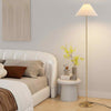 Gold Pole Lamp Living Room Elegant Floor Lamp w/Foot-Operated Switch