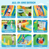 Inflatable Water Slide Kids Bouncy Castle Water Park Jumper House w/ Splash Pool