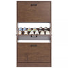 3 Drawer Shoe Cabinet Storage Cupboard Unit Shoe Rack Wooden Stand Organiser