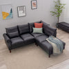 L-Shaped Corner Sofa, Sectional Couch with Built-in USB Port Chaise