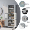 Freestanding Bathroom Storage Cabinet Kitchen Pantry Cupboard w/Shelves