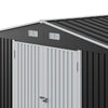 16x10ft ExtraLarge Metal Garden Shed Outdoor Bike Tool Storage House Window Lock