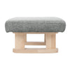 Living Room Shoe Changing Stool Linen Upholstered Rectangle Small Low Footstool
