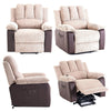 Electric Recliner Massage Heated Vibration Sofa Reclining Lounge Armchair Brown