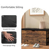 Storage Ottoman Bench Industrial Shoe Storage Bench w/ Padded Cushion on Wheels