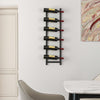 6 Bottles Wall Mounted Wine Rack Hanging Wine Display Metal Wine Bottle Holder