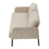 Luxury 2 Seater Corduroy Fabric Couch Living Room Sofa Armchair with 2 Pockets