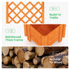 180cm Raised Garden Bed with Trellis Planter Box Drainage Hole Indoor Outdoor