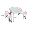 Folding Wooden Beer Table and Bench Set Garden Outdoor Bistro Bench Desk Chairs