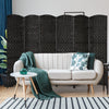 6 Panel Room Divider Privacy Screen Wall Folding Partition Hand-woven Rattan