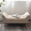 Chenille Tufted Button Footstool Hallway Shoe Bench Bed End Chair Window Seat