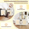 Indoor Wooden Kitten House End Side Table-White