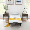Folding Bed Rollaway Bed Portable Metal Guest Bed With 10cm Memory Foam Mattress