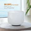 CVNC 432Hz 8" Quartz Crystal Singing Bowl Frosted Chakra for Sound Heal Bath