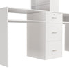 NEW Manicure Nail Table Large Salon Professional Nail Station with Storage Shelf