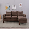 Luxury 3 Seater Corner Sofa Armchair Settee Couch with Footstool Living Room