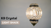 Classic Moroccan Lantern Style Antique Brass Clr K9 Crystal Ceiling Light Shade