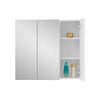 3 Doors Bathroom Cabinet Wall Mounted Mirrored Cupboard with 6 Shelves Storage