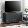 Metal TV Stand Sideboard Office Filing Storage Cabinet Cupboard Doors Cable Hole