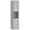 Bathroom Cabinet Grey Sonoma Engineered Wood Toilet Cupboard vidaXL