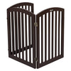 Folding 3/4 Panels Wood Pet Baby Safety Gate PlayPen Stair Doorway Secure Guard