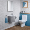 Bathroom Cabinet Vanity Unit Sink Basin Storage Wall Hung Cloakroom Right 400mm