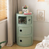 Modern Bedside Table Bedroom Sofa Side End Multi-functional Round Storage Unit