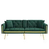 MODERN VELVET SOFA BED 2 SEATER CLICK CLACK SOFA SETTEE COUCH FOR LIVING ROOM