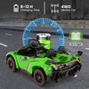 Licensed Lamborghini 4WD Kids Ride-on Toy with LED Lights-Green