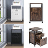 Lockable Office File Document Cabinet Standing Unit Filing Storage Trolley Keys
