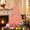 Pre-Lit Decoration Tree 6 FT Tree with 808 PVC Branch Tips-Pink
