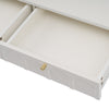 White Dressing Table Bedroom Chest Of Drawers Console Table with Metal Legs