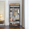Industrial Clothes Rail Rack Coat Stand Garment Wardrobe Bedroom Entryway