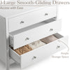 White Chest of Drawers Modern 3 Drawer Bedroom Storage Unit Furniture Cabinet