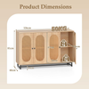 Sideboard Natural Storage Rattan Doors Shelves Cabinet Unit Contemporary Modern
