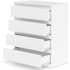 Home Storage Organizer Cabinet w/ Anti-toppling Kit-White