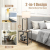 Floor Lamp Bedside Nightstand End Table Lamp W/ End Table and USB Charging Ports