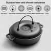 Cast Iron Casserole Dish Pot Pan Cooked Camping Stew Dutch Oven Stockpot Skillet