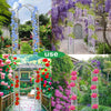 Garden Arch Wood Pergola Feature Trellis Rose Climbing Plant Grey Archway Frame